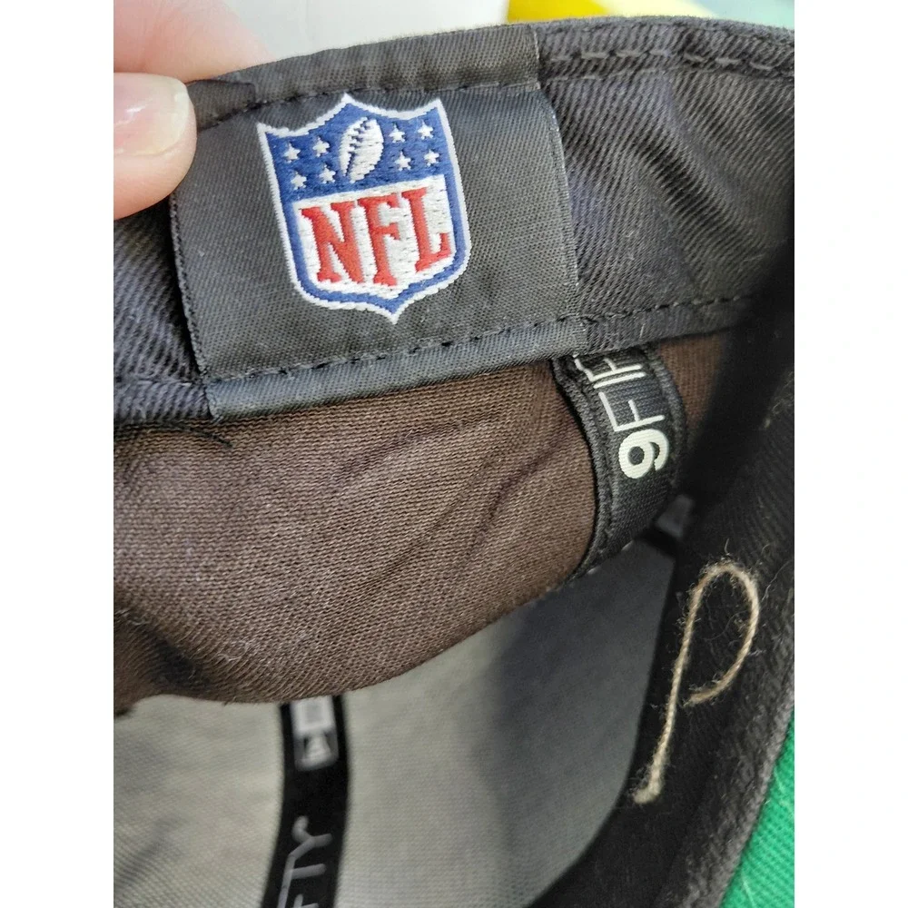 New Era 9FIFTY Cleveland Browns NFL Snapback Hat Brown Orange Flat Brim Cap Mens